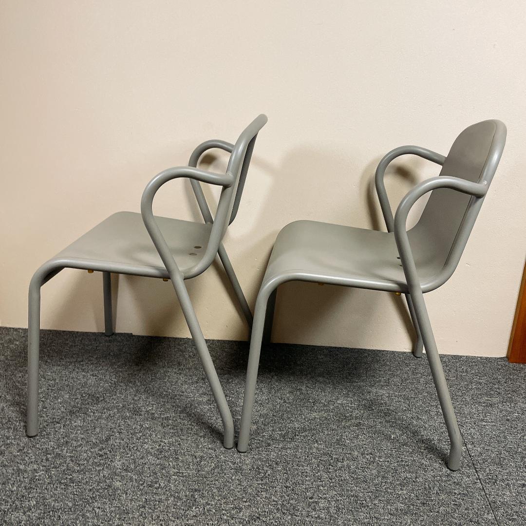 希少　IKEA TUNHOLMEN ガーデンチェア 2脚セット アルミ