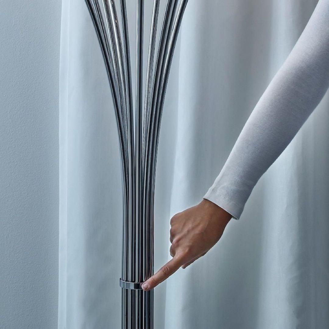 IKEA ツリー型フロアスタンド シルバー LEDライト付き