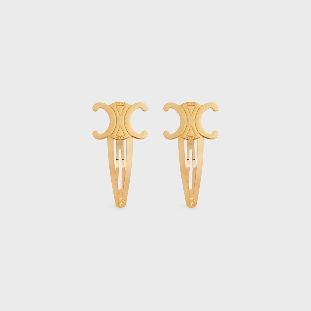 【新品未使用品 レシート付き】CELINE スナップ ヘアクリップ 2つセット