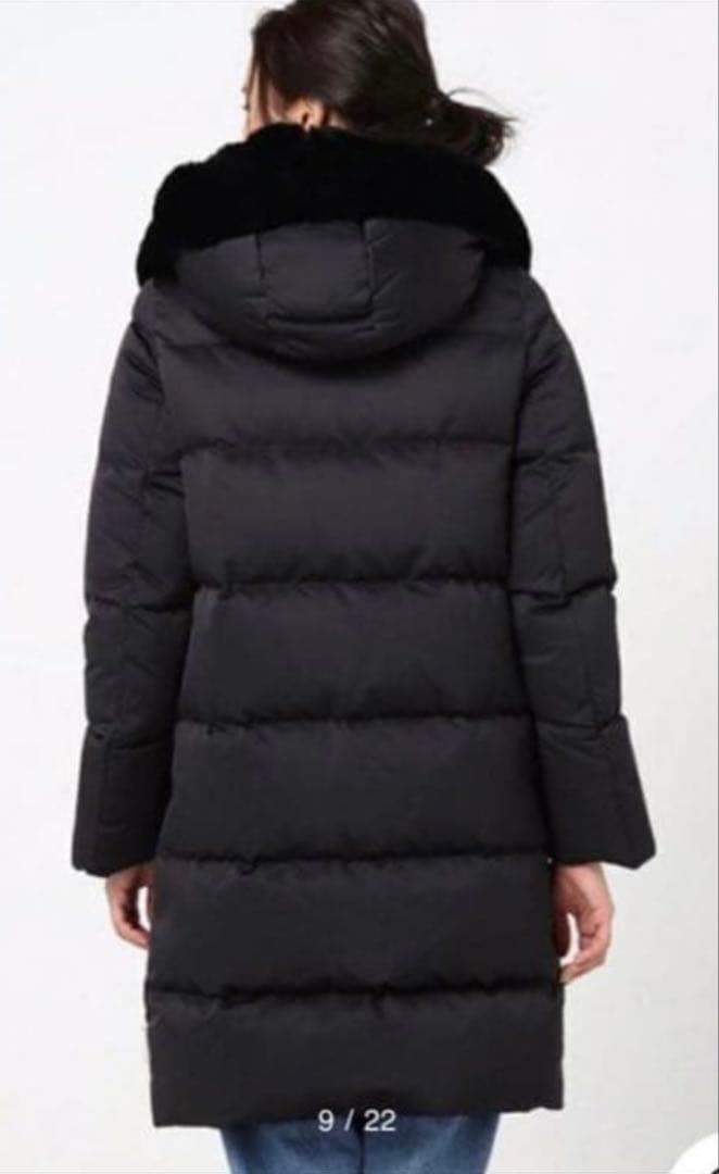 18万IENA MACKINTOSH マッキントッシュ ロングダウンコート黒36