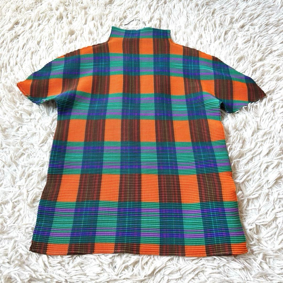 美品✨me ISSEY MIYAKE ミーイッセイミヤケ✨ハイネック半袖ブラウス
