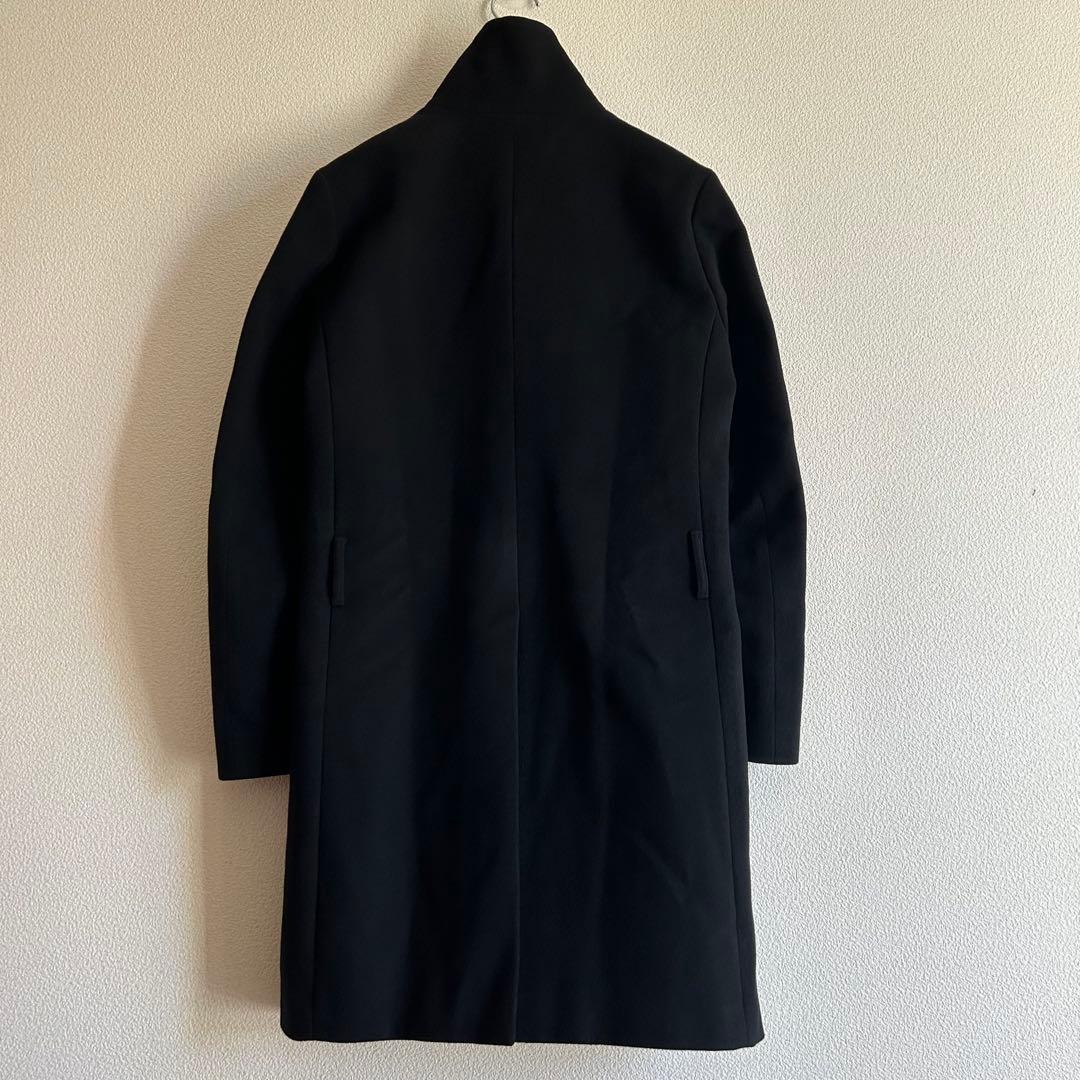 ATTACHMENT アタッチメント スタンドカラーコート カシミヤ混 黒