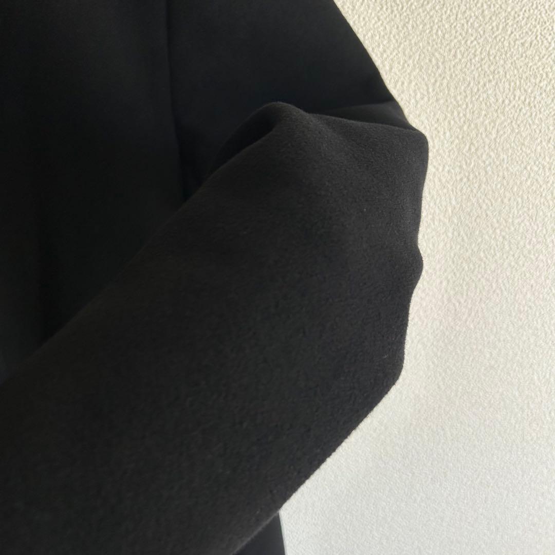 ATTACHMENT アタッチメント スタンドカラーコート カシミヤ混 黒