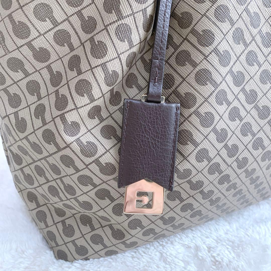 【ジョー】極美品♪ ゲラルディーニ ミレリーゲ レザーハンドルトートバッグ