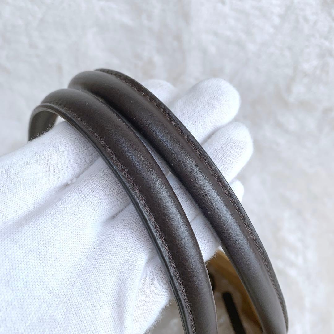 【ジョー】極美品♪ ゲラルディーニ ミレリーゲ レザーハンドルトートバッグ