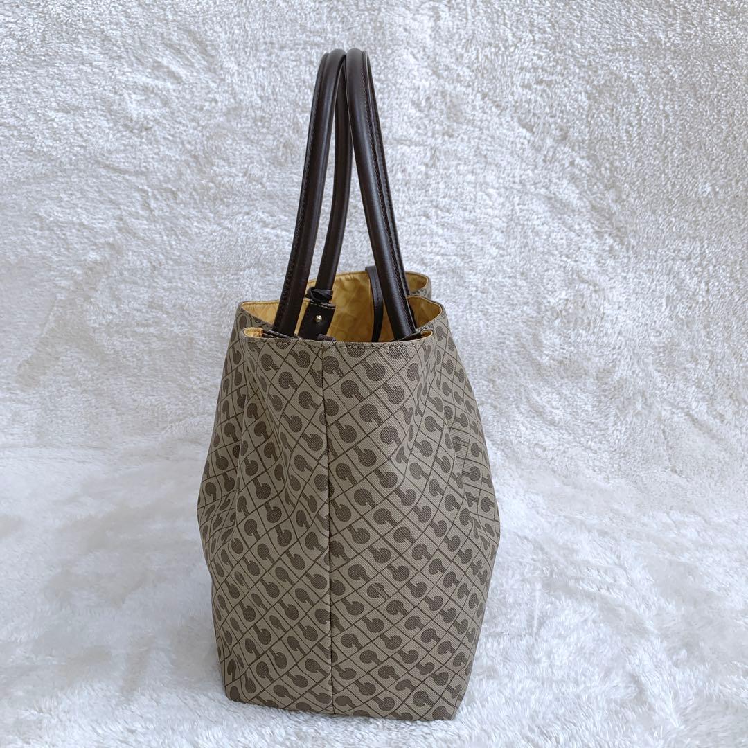 【ジョー】極美品♪ ゲラルディーニ ミレリーゲ レザーハンドルトートバッグ