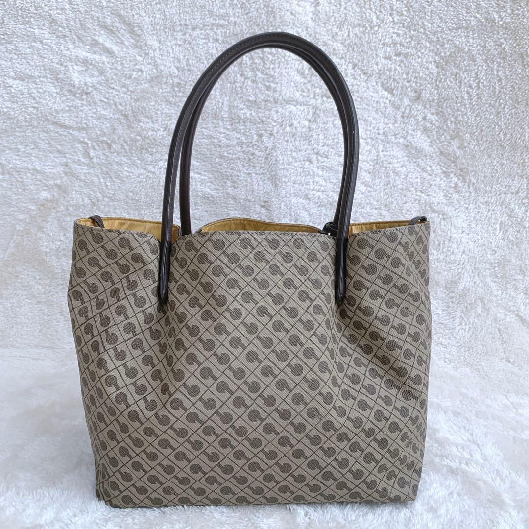 【ジョー】極美品♪ ゲラルディーニ ミレリーゲ レザーハンドルトートバッグ
