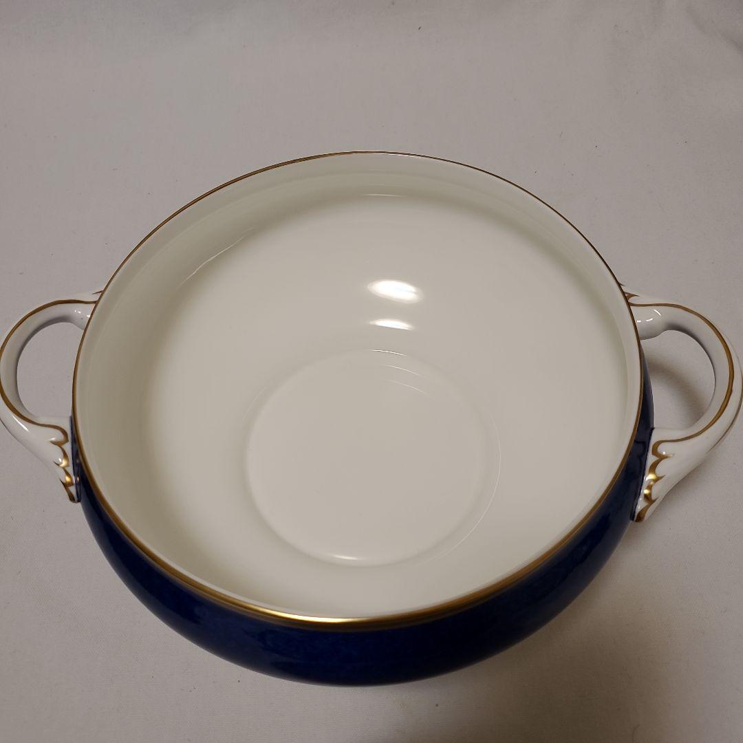 【イギリス食器】美品　コールポート　アスローンブルー　深皿蓋付き