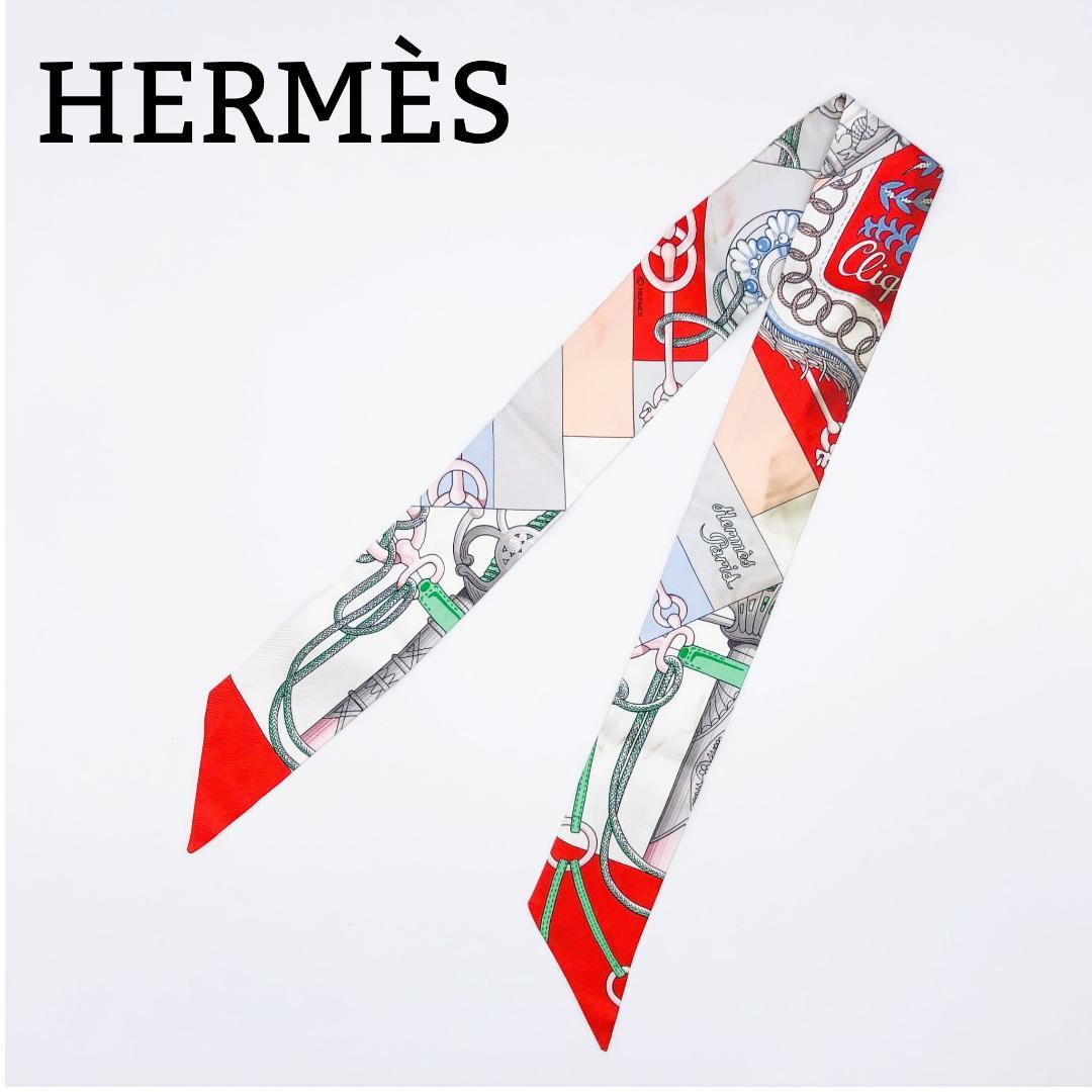 エルメス HERMES ツイリー クリケティス スカーフ タグあり