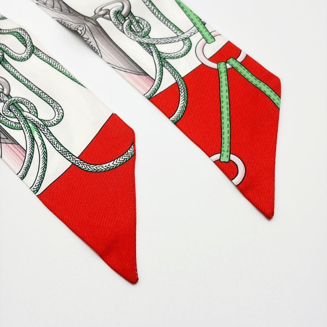 エルメス HERMES ツイリー クリケティス スカーフ タグあり