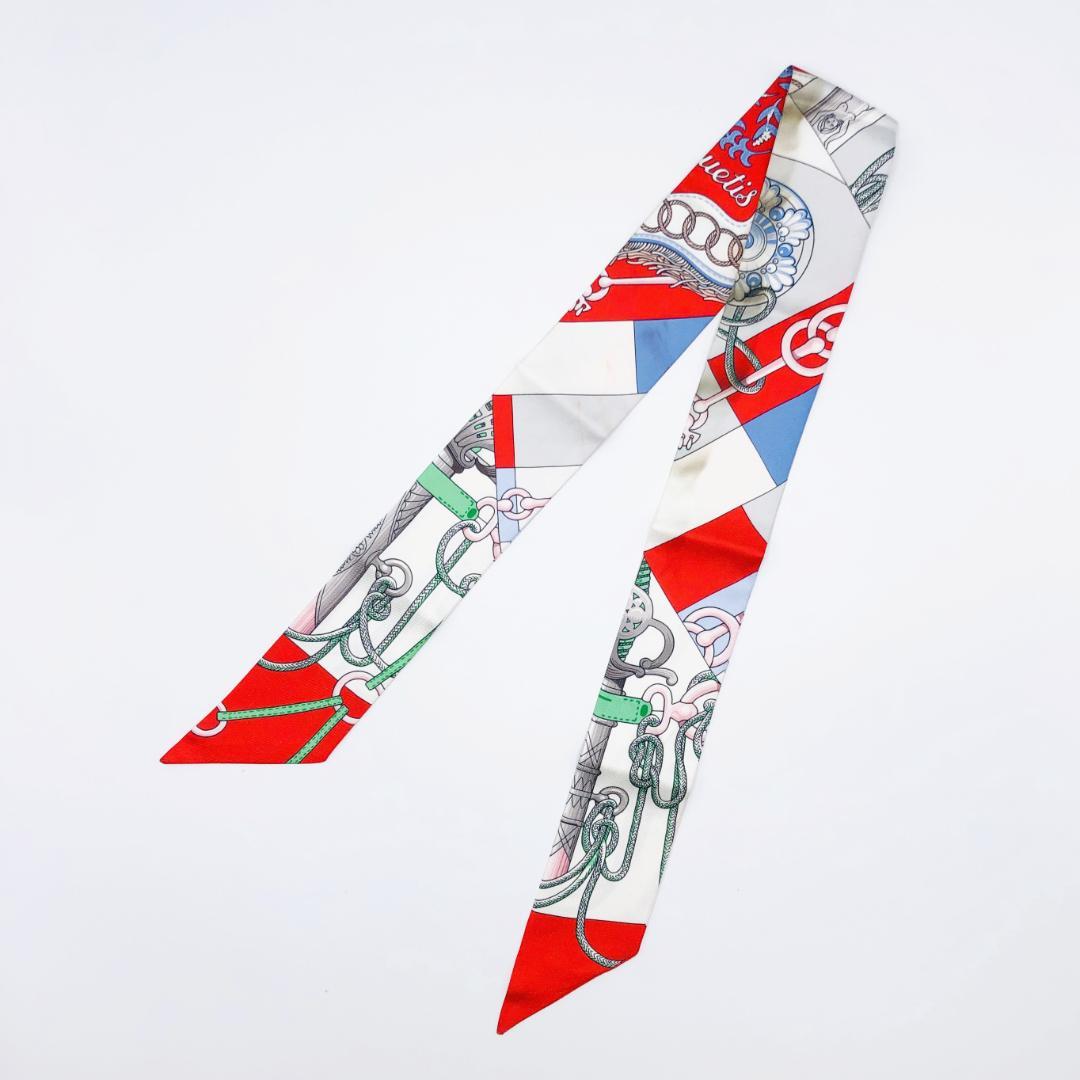 エルメス HERMES ツイリー クリケティス スカーフ タグあり