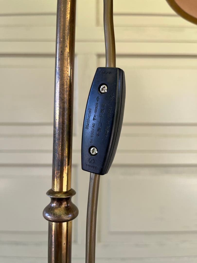 ぱせり　真鍮フロアライトクラシック 狩猟画 ランプシェード