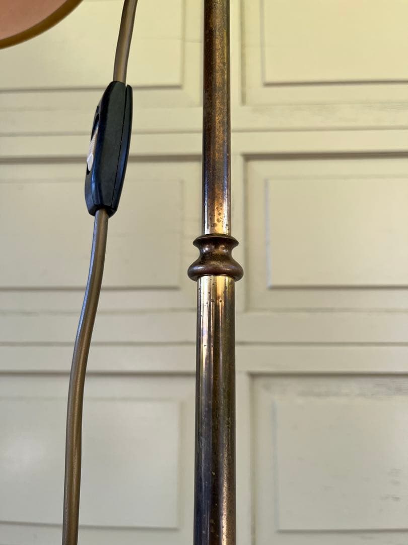 ぱせり　真鍮フロアライトクラシック 狩猟画 ランプシェード