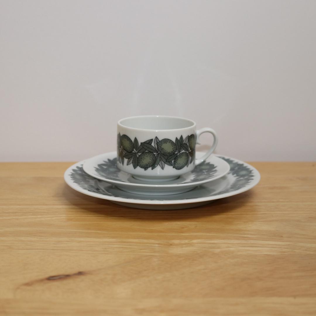 ARABIA シトラス Citrus　トリオ1客セット 北欧ヴィンテージ