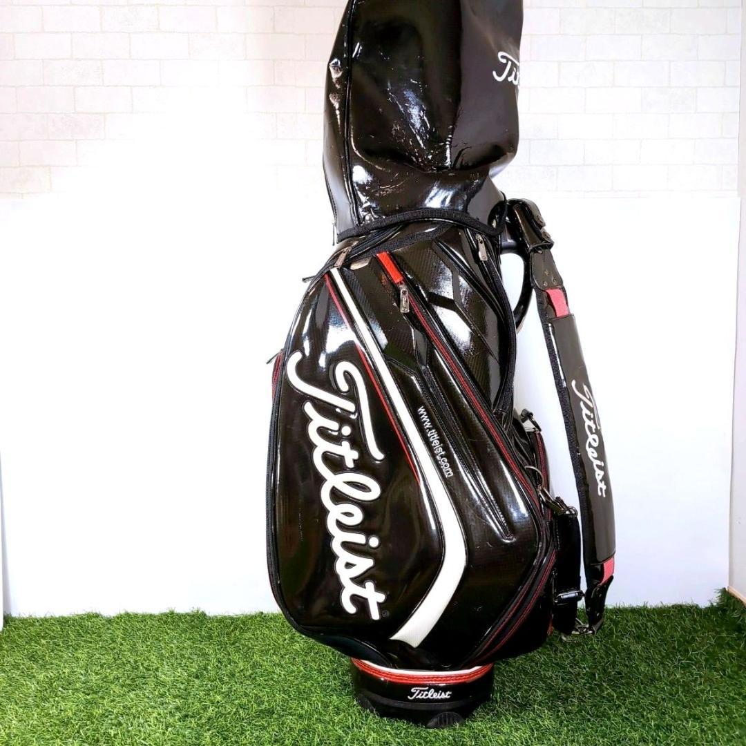 Titleist タイトリスト 3点式 エナメル ゴルフ キャディバッグ