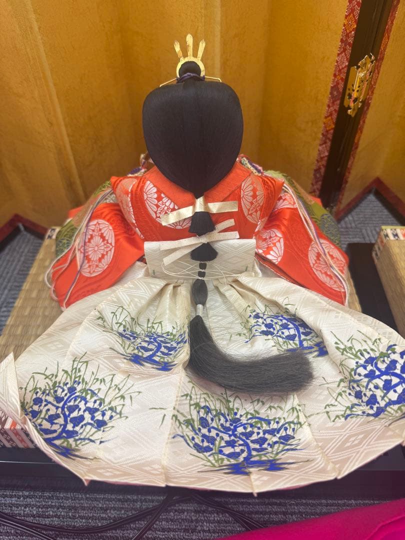 ひな人形セット 男雛 女雛 提灯付き