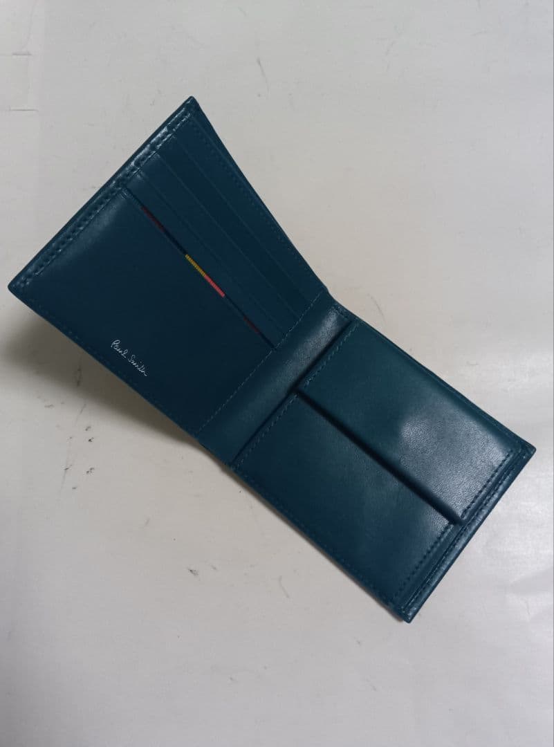 ポール・スミス 二つ折り財布 ターコイズ
