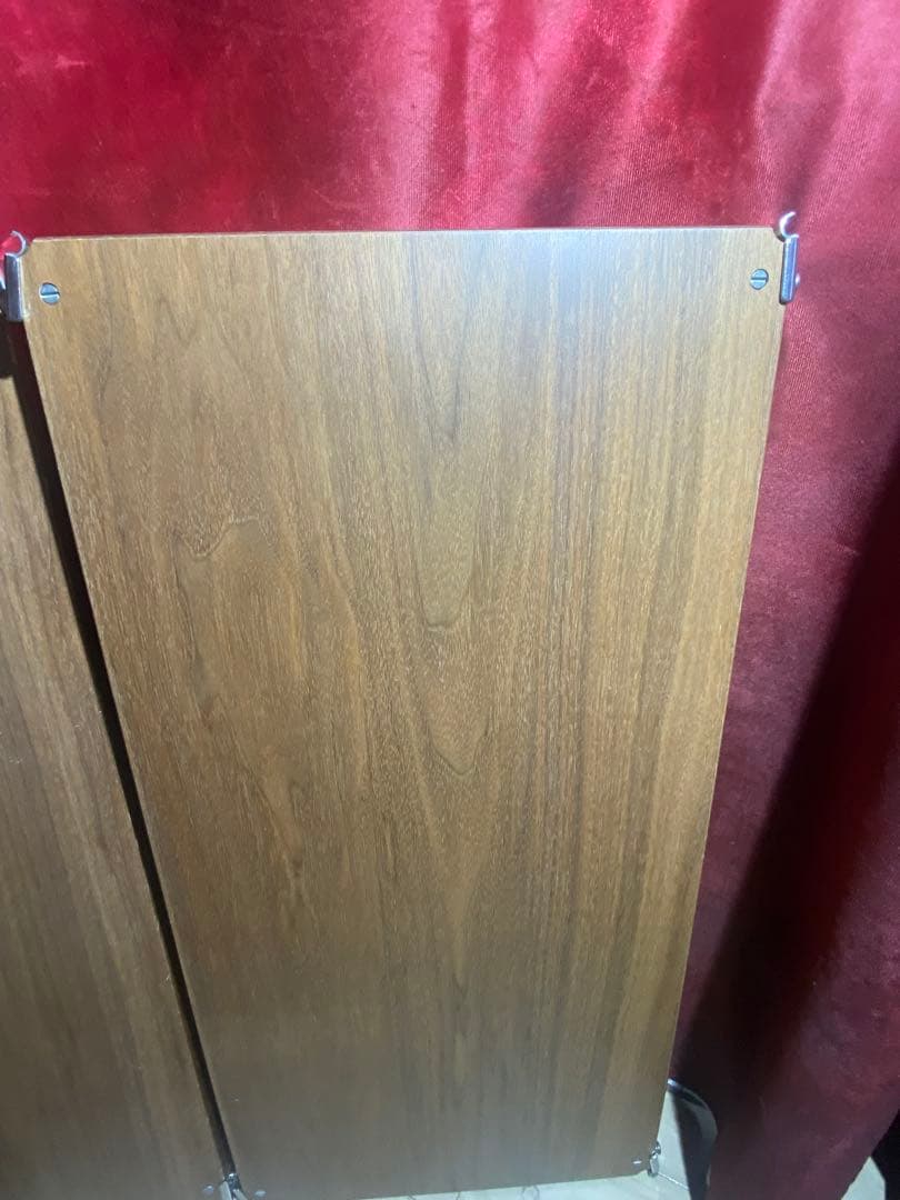 ✨大人気✨無印良品　①ステンレスユニットシェルフ小　ワイド　ウォールナット