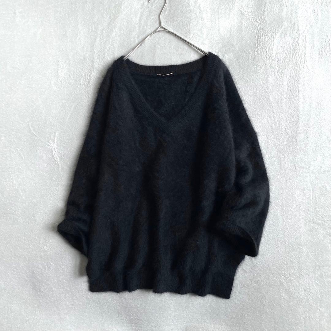 【ほぼ未使用✨】Deuxieme Classe ふわふわ　シャギーニット　黒