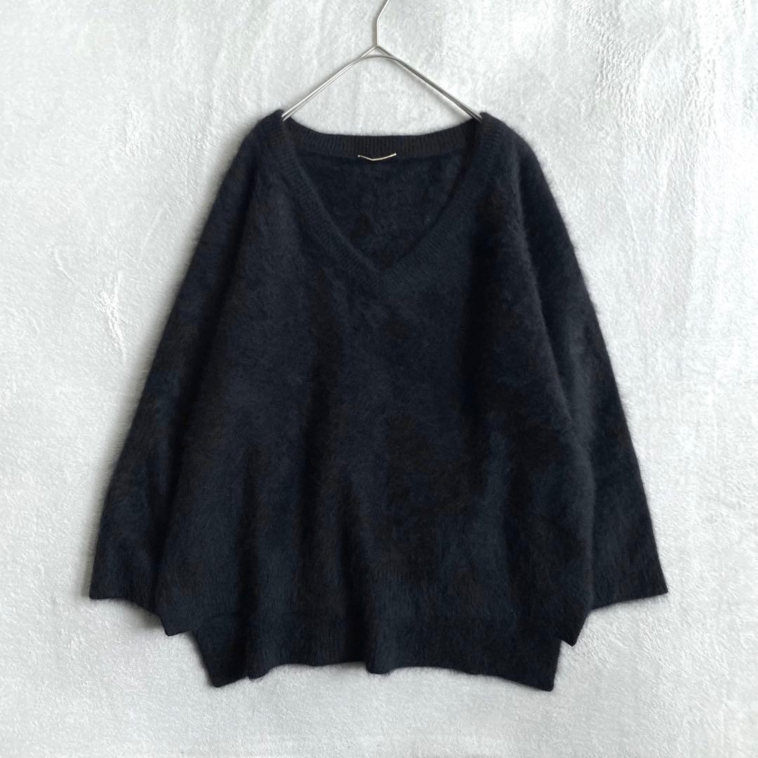 【ほぼ未使用✨】Deuxieme Classe ふわふわ　シャギーニット　黒