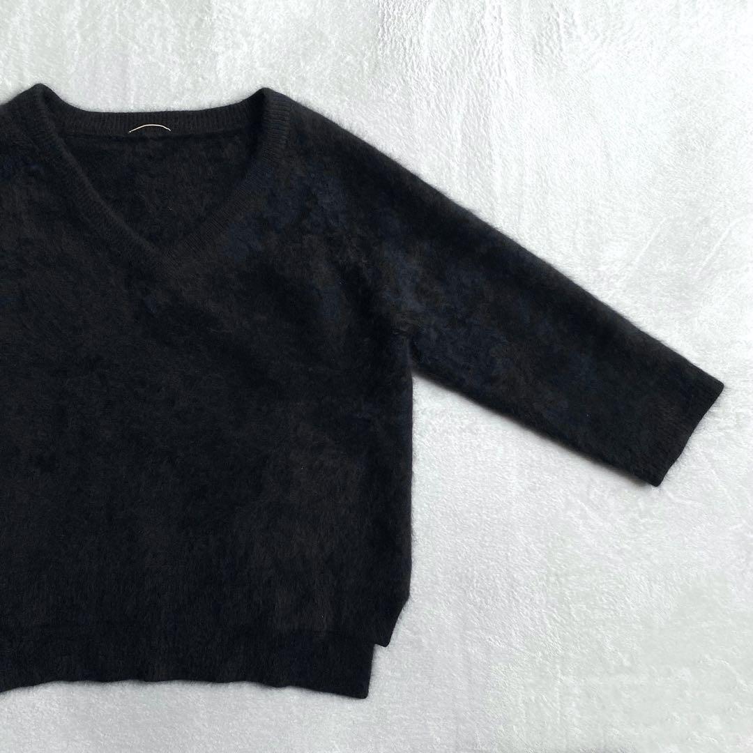 【ほぼ未使用✨】Deuxieme Classe ふわふわ　シャギーニット　黒
