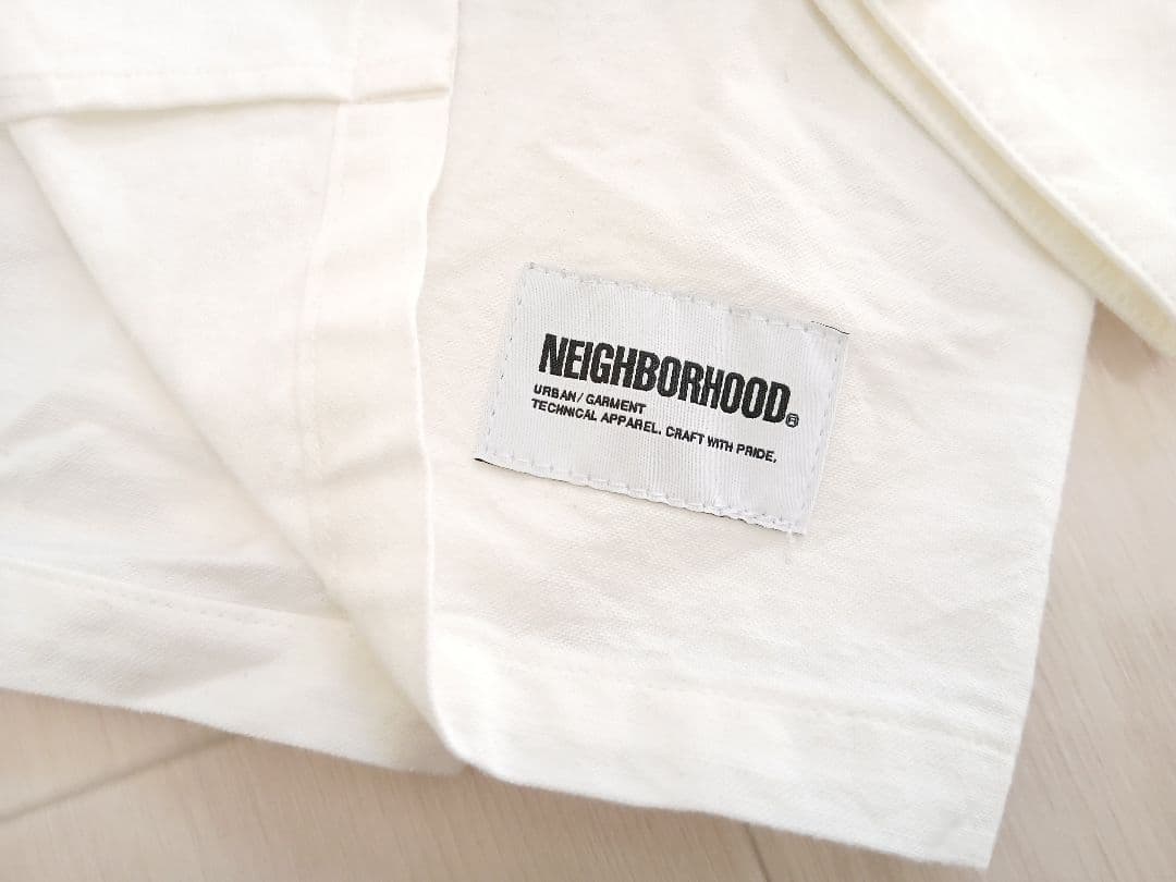 24年 NEIGHBORHOOD ネイバーフッド長袖シャツ ホワイト WTAPS