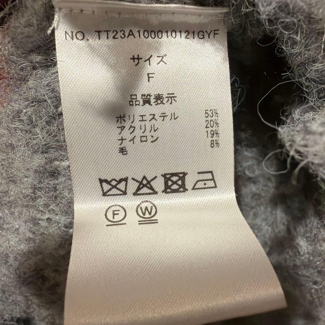 THE TOE グレー Vネック セーター