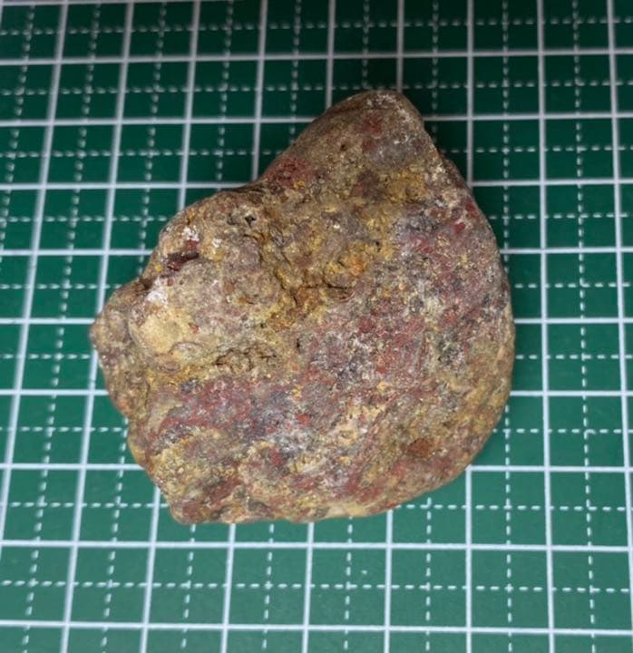 【珍品】　青森県砂ヶ森産　ベンガラ　原石　錦石　国産鉱物　水石　鑑賞石　標本