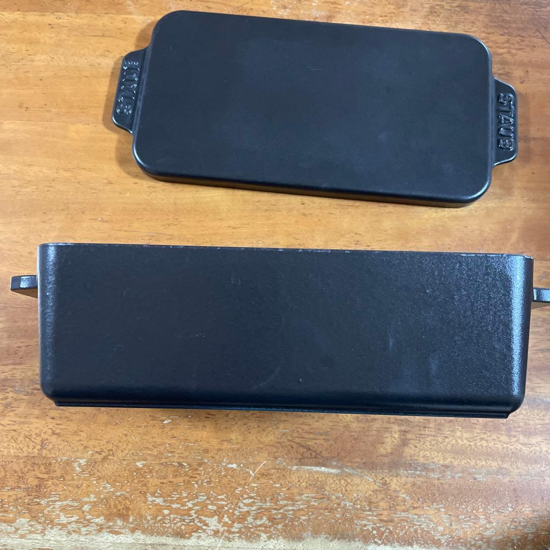 廃盤品 蓋付 Staub ケーキ＆ブレッド ブラック