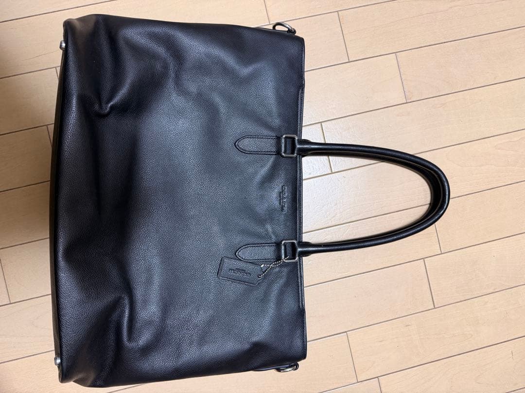メル友　COACHブラックトートバッグ C2841
