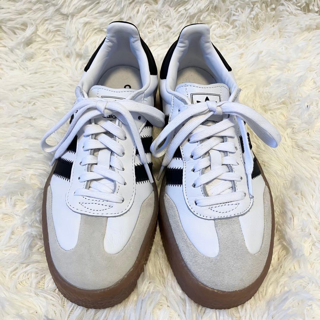 【極美品】アディダス sambae w サンベー サンバ 厚底 ホワイト 25