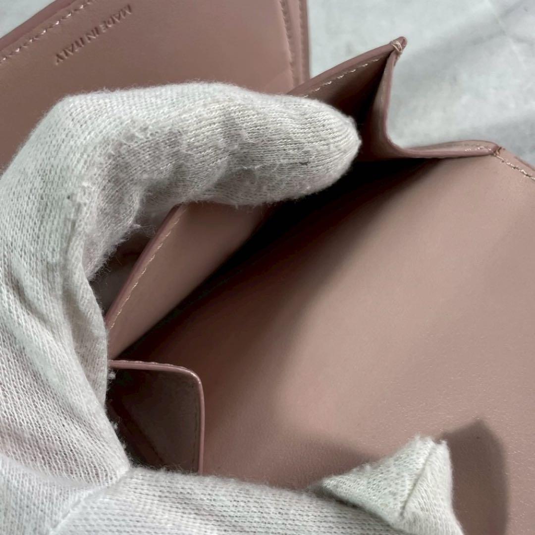 CELINE 現行 スモールトリフォールドウォレット セリーヌ ミニ財布 ピンク