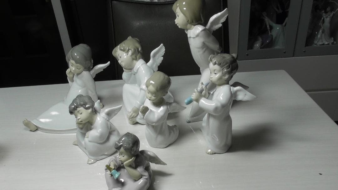 LLADRO　リヤドロ　【天使シリーズ７点】１　リアドロ　インテリアＬ484