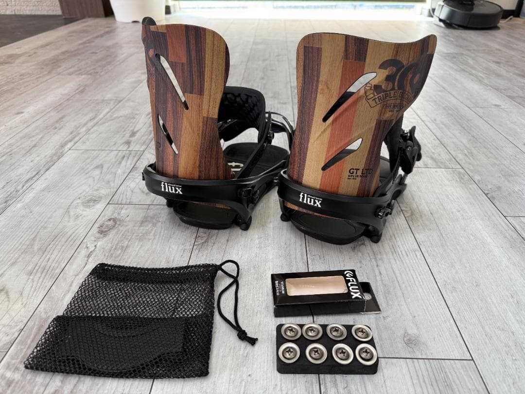 FLUX　GT-LTD　ビンディング　Lサイズ 　木目調　美品　フラックス