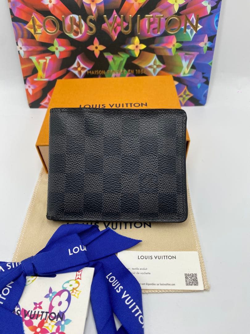 ルイヴィトン ダミエ　ポルトフォイユ・スレンダー エクリプス 折り財布