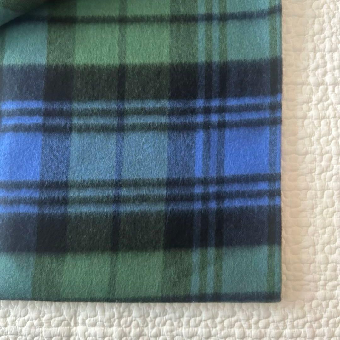 TWEED MILL ツイードミル　ストール　BLU/GRN
