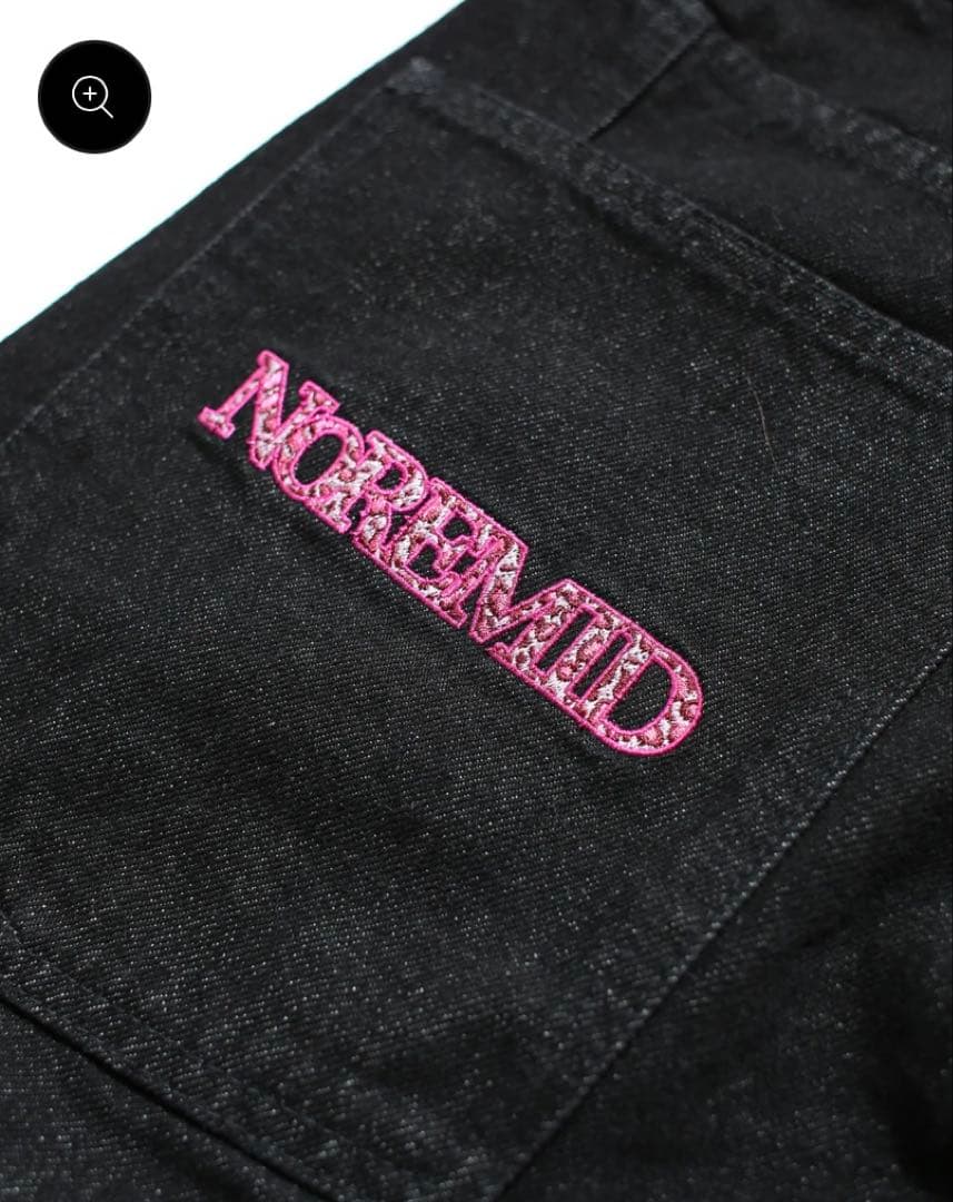 NOREMID GIRL RIGID DENIM ブラック