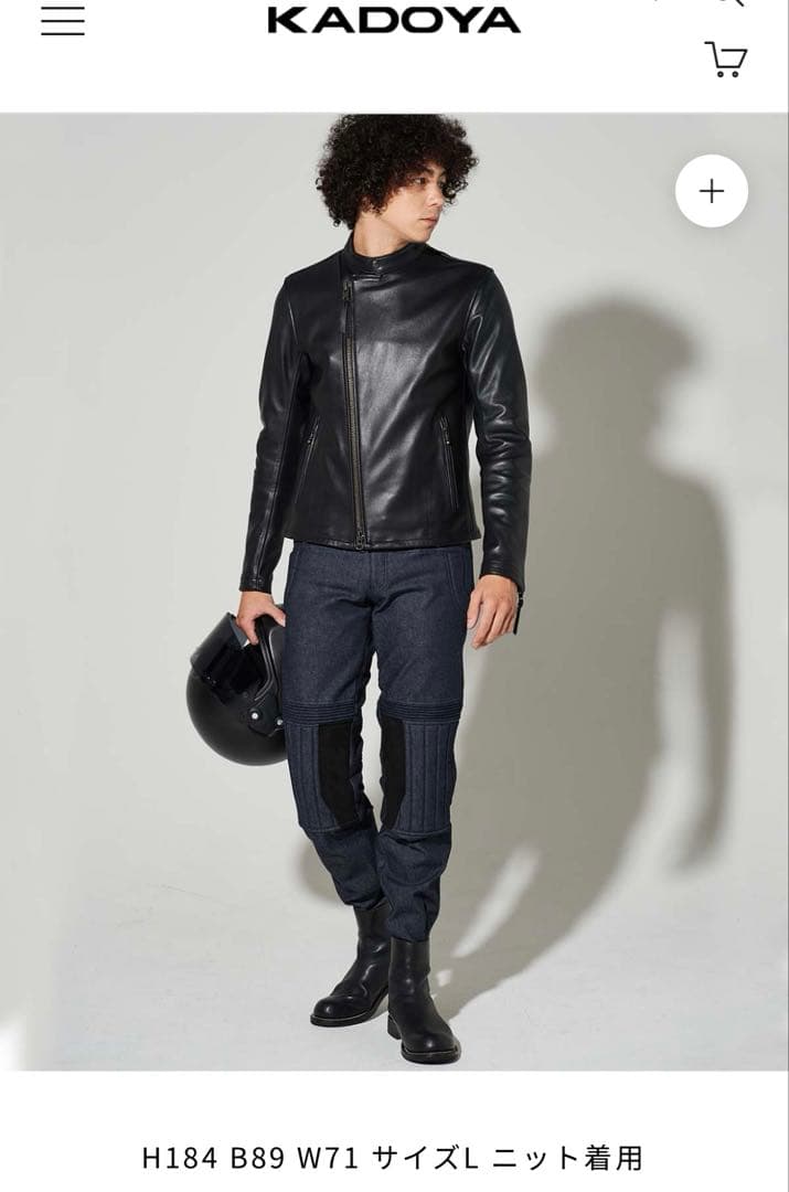 美品⭐︎KADOYA ブラック レザージャケット シングルライダース