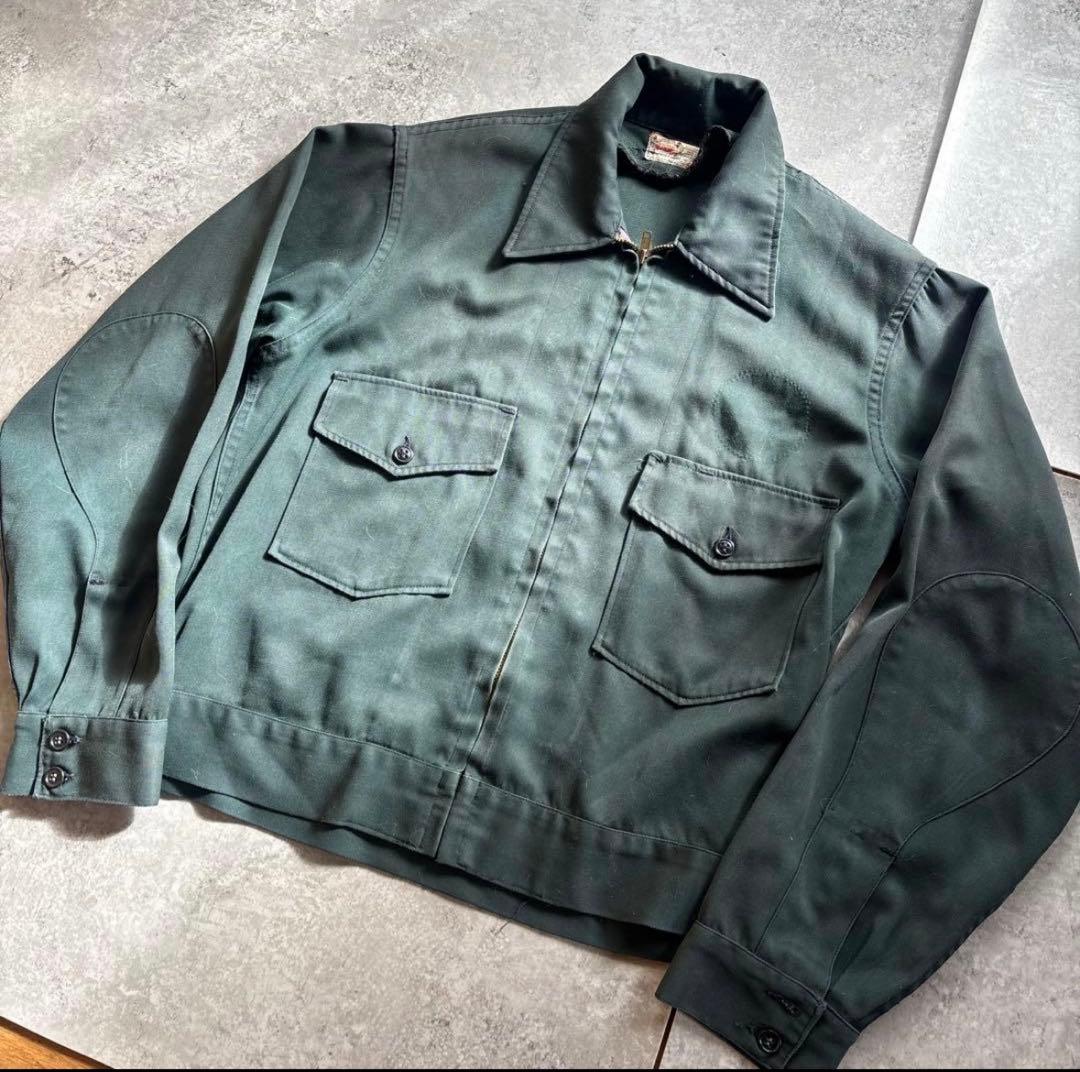 k*b様 ウィップコードジャケット 50s コットン ギャバジン ブルゾン