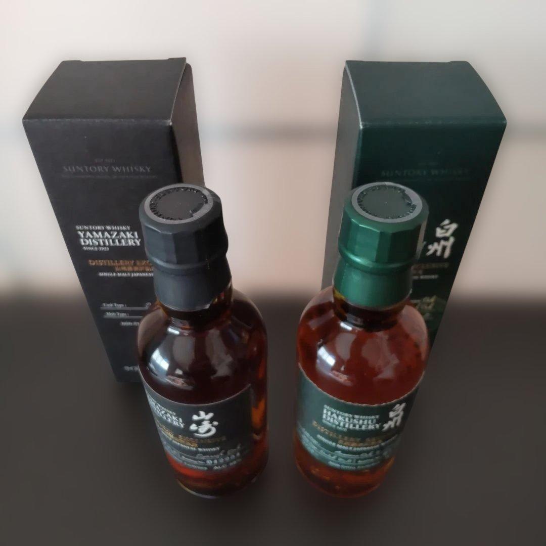山崎蒸留所 & 白州蒸溜所 限定ウイスキー180ml セット