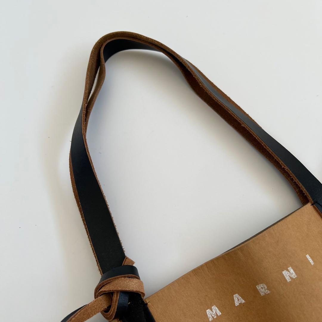 バッグ MARNI CELLULOSE PAPER SHOPPING TOTE BAG