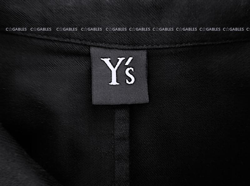 Y's ワイズ　前後アシンメトリー　バックドレープシャツ　ヨウジヤマモト