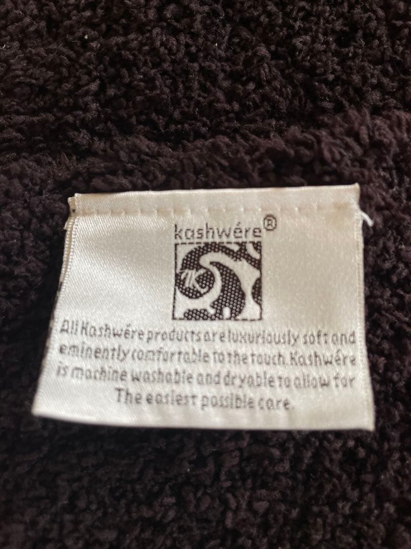【美品】kashwere カシウエア　ハーフブランケット