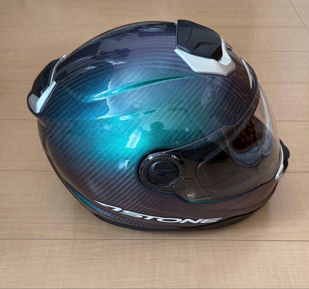 ASTONEカーボンフルフェイスヘルメット GT-1000F IRIDIUM本体