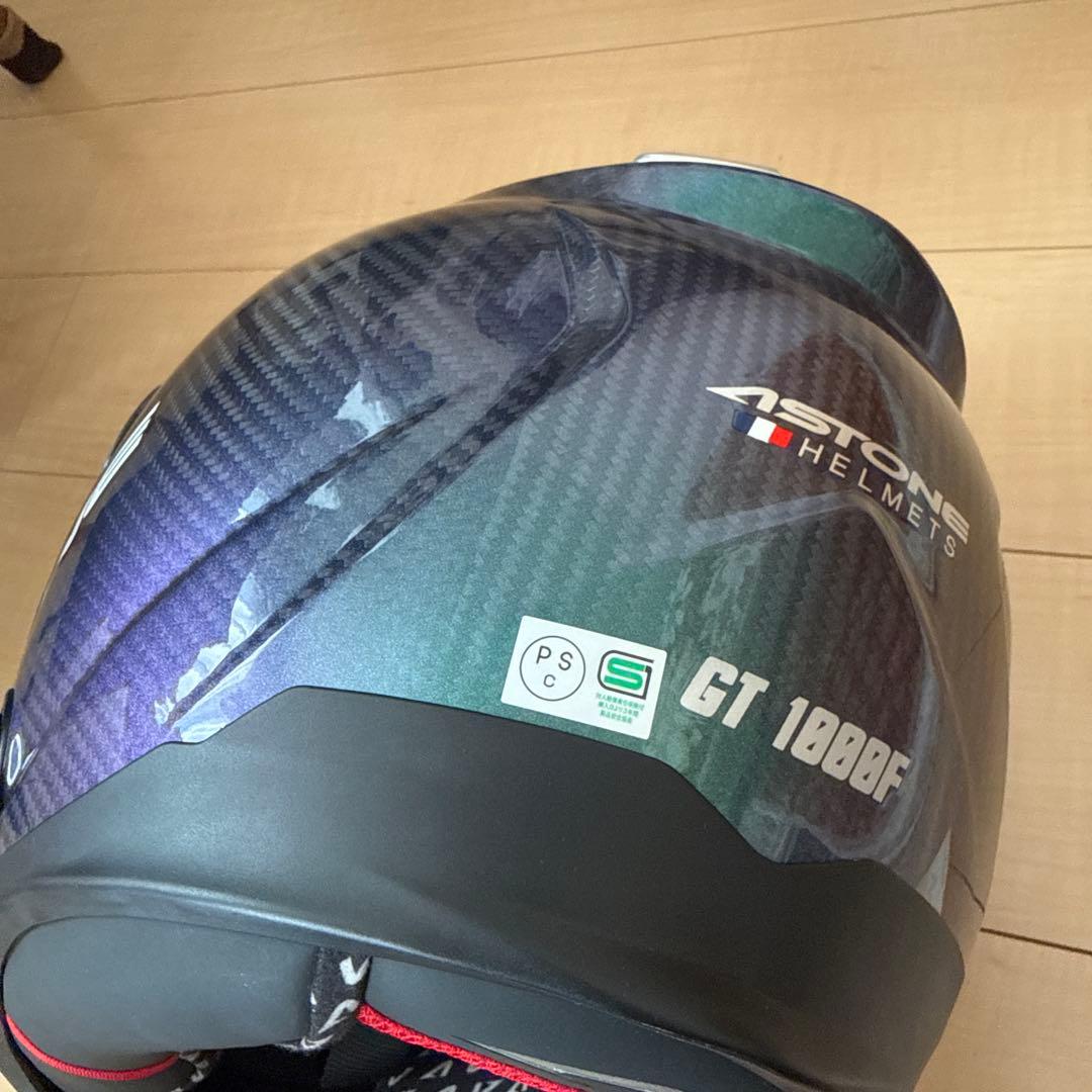ASTONEカーボンフルフェイスヘルメット GT-1000F IRIDIUM本体