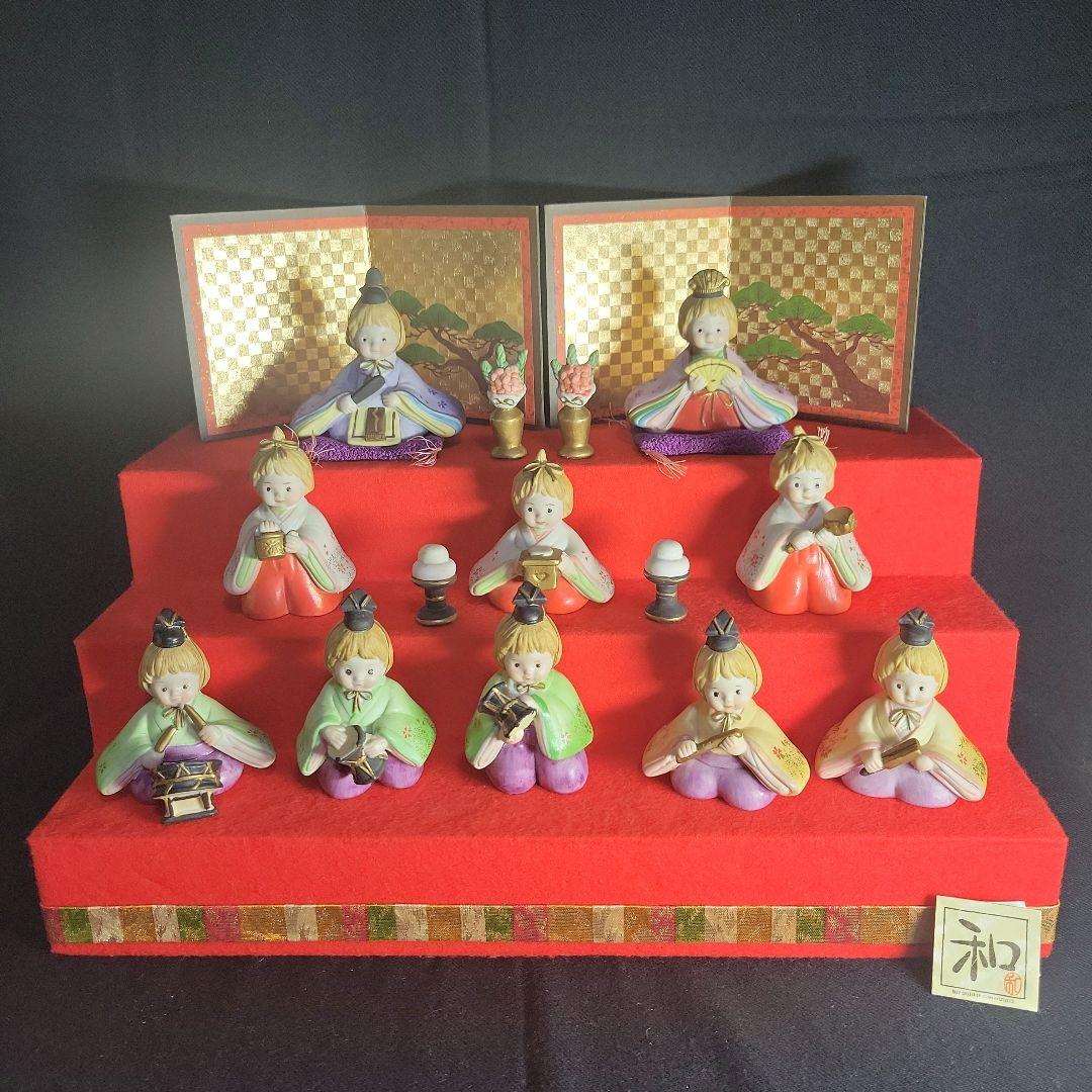 雛人形セット 和collection　陶器製　伝統的デザイン