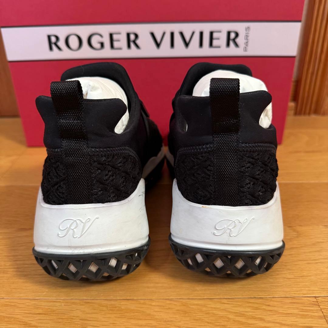 【中古】ROGER VIVIER ヴィヴ ラン ファブリック スニーカー 35