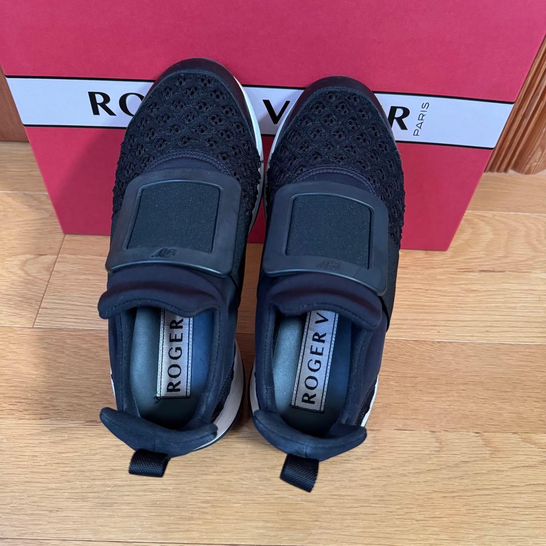 【中古】ROGER VIVIER ヴィヴ ラン ファブリック スニーカー 35
