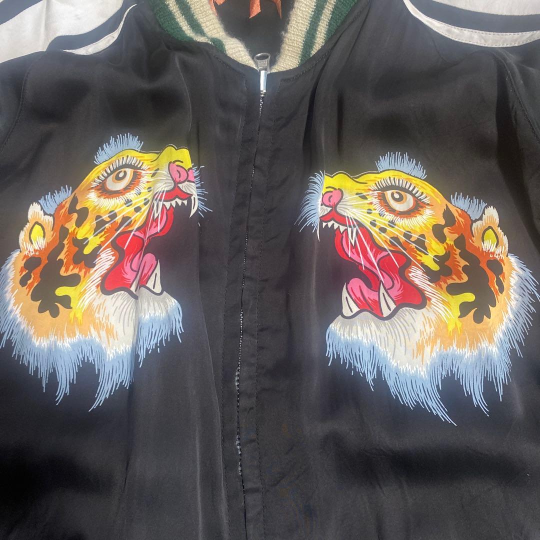 【中古】テーラー東洋スカジャン【ジッパー交換修理品】 Lサイズスーベニア