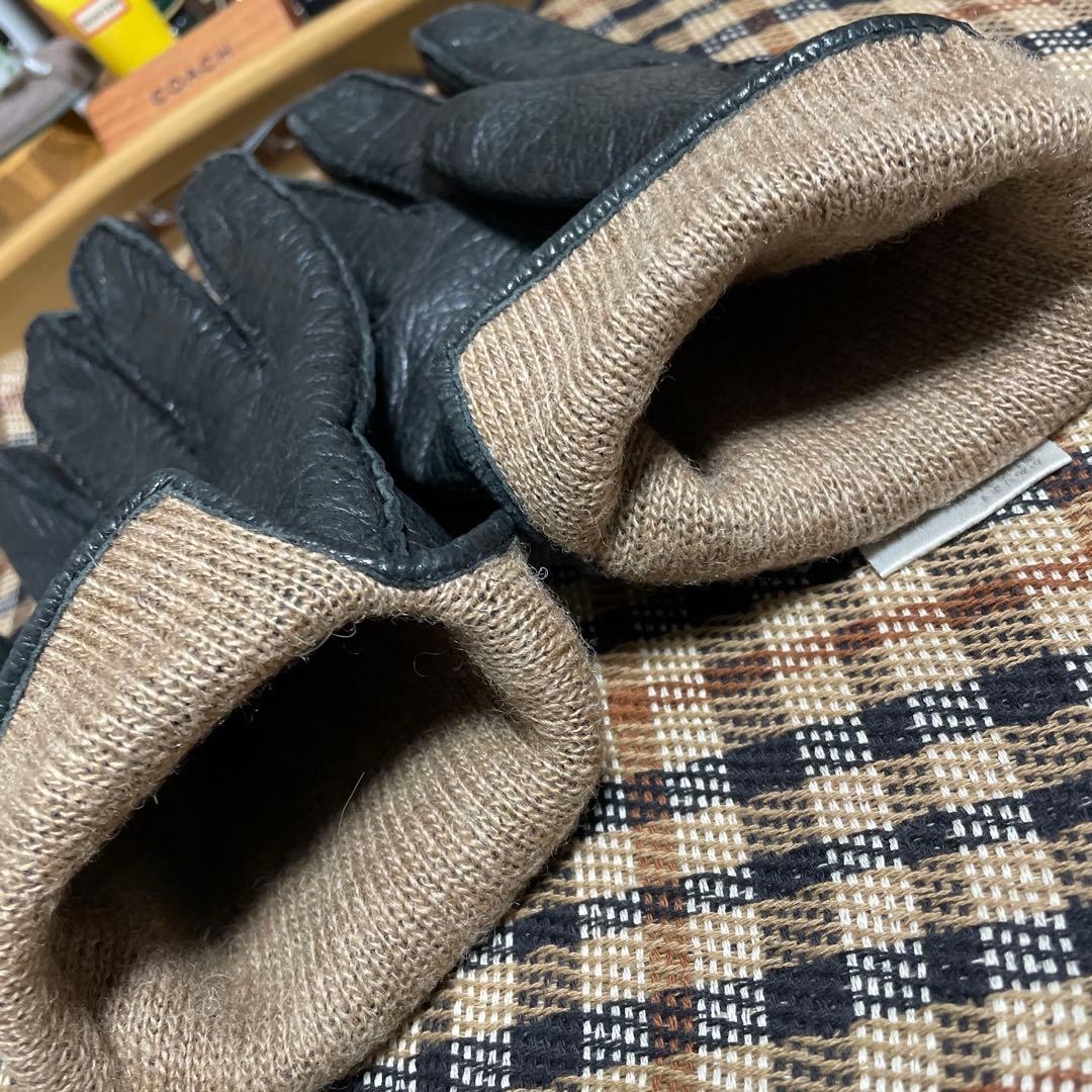 【希少アルパカ】着用少ない美品/厳選PECCARY革手袋メンズM